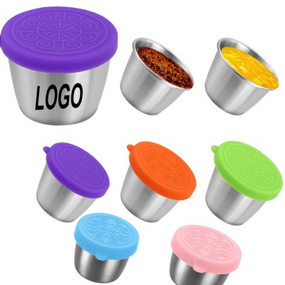Stainless Steel Dipping Sauce Cup with Lid