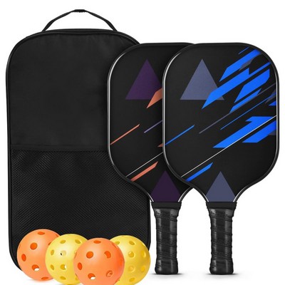 Fiberglass Pickleball Paddles Ball and Bag Set