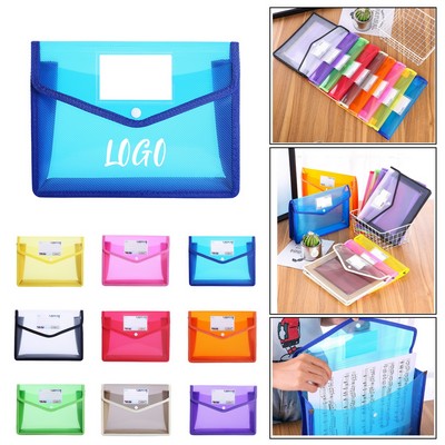 Transparent File Folder with Card Slot