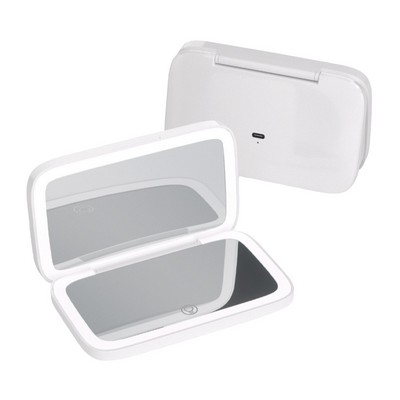 Dual-Sided LED Makeup Mirror