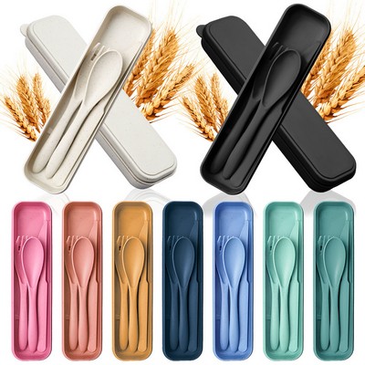 Wheat Straw Knife Fork Spoons Cutlery
