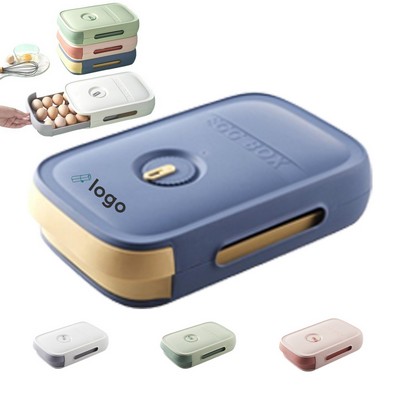 Drawer Egg Plastic Organizer Container For Fridge Storage