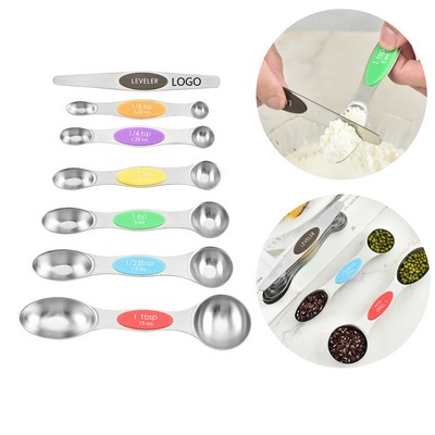 7-in-1 Stainless Steel Magnetic Measuring Spoons Set