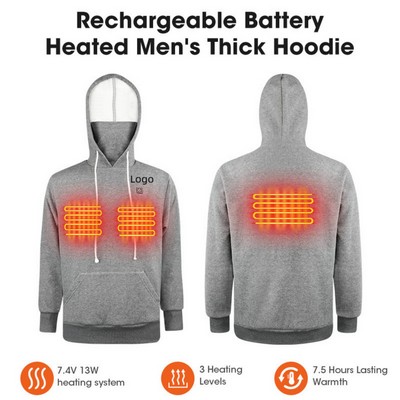 Unisex Heated Pullover Hoodie