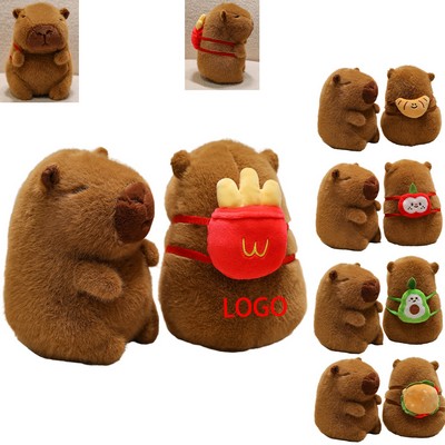 8" Capybara Plush Stuffed Animal Toy