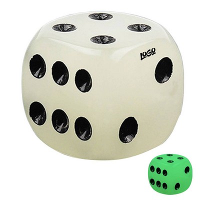 6 Sided Luminous Round Corner Acrylic Dice for Party Games