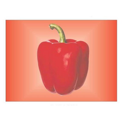 Bell Pepper Metal Photo Magnet (2 1/2"x3 1/2")