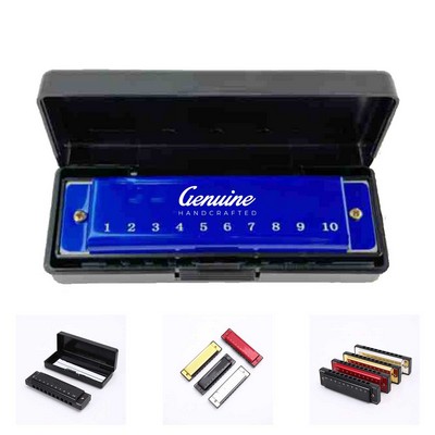 10 Holes Metal Harmonica