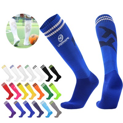 Customized Football Sports High Calf Socks