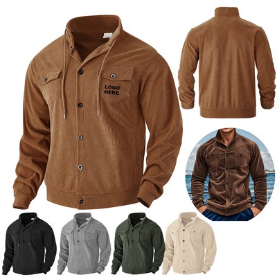 Promotional Outerwear Men's Corduroy Utility Jacket