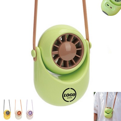 Mini Hanging Neck Fan with Lanyard