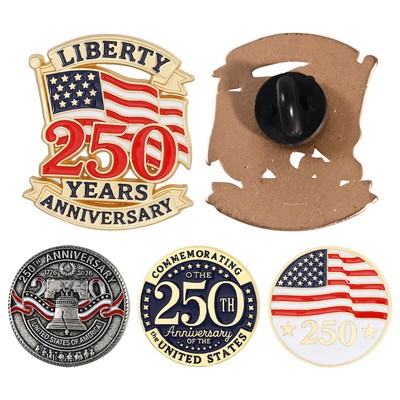 USA 250th Anniversary Lapel Pin