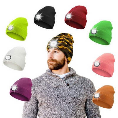 Chargeable LED Winter Beanie