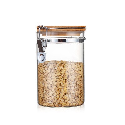 32 Oz Glass Jar Bamboo Cover 950ml
