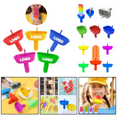 Silicone Drip Free Ice Lolly Holder With Straw