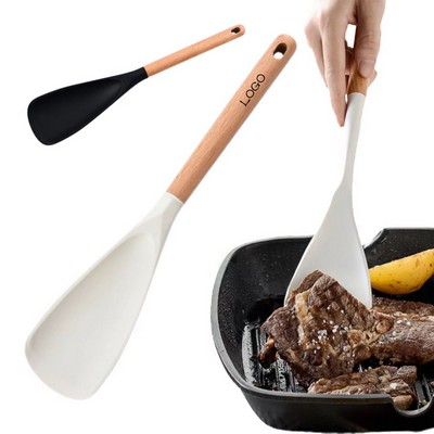 Silicone Spatula Cooking Spoon With Wooden Handle