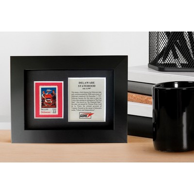 Framed Stamp Gift/Award Celebrating Delaware