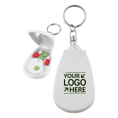 Keychain Travel Pill Holder