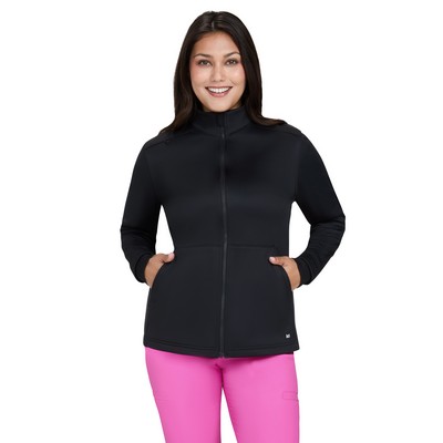 koi - Essentials - Womens Three-Pocket Fleece Jaqueline Jacket