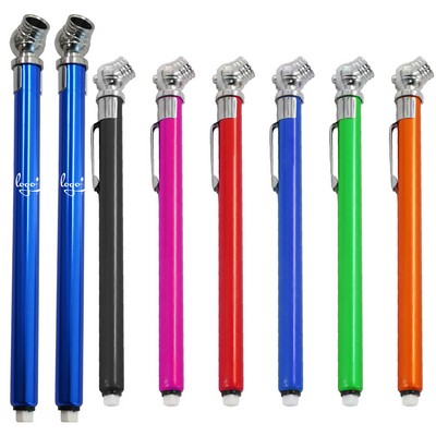 Pencil Style Aluminum Tire Pressure Gauge (Reads 10-50 PSI)