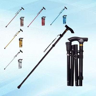 Supportive Walking Stick with a Comfortable Grip and Sturdy Construction