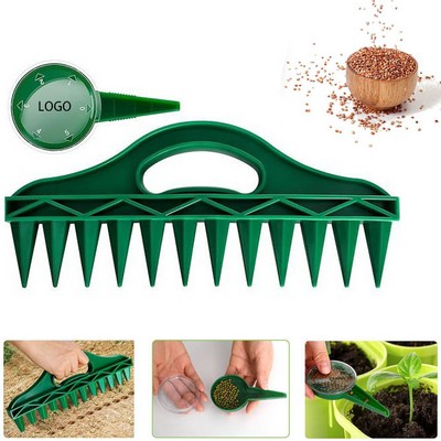 Garden Hand Dibbler Seeder Tool Set