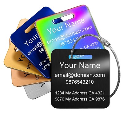 Custom Stainless Steel Luggage Tag
