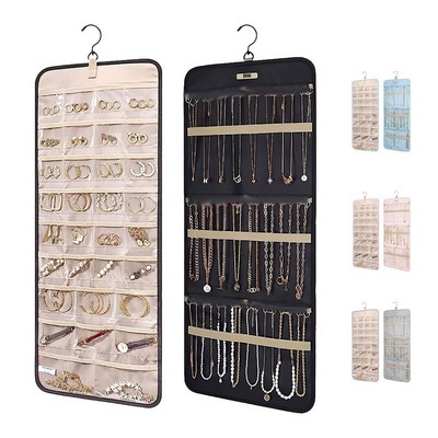 Jewelry Organizer Storage Roll w/ Hanger