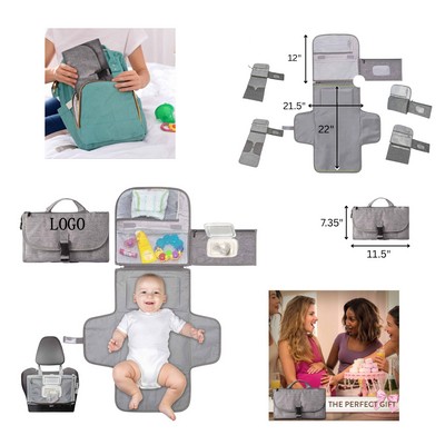 Baby Travel Diaper Changing Pad Bag