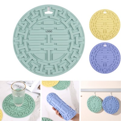 PVC Round Heat-Resistant Coaster