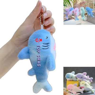 6" Plush Shark Toy Keychain