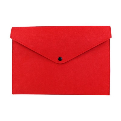 Solid Color Felt File Bag