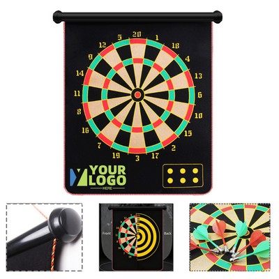Double-Sided Dart Board Game with Strong Magnetic Darts