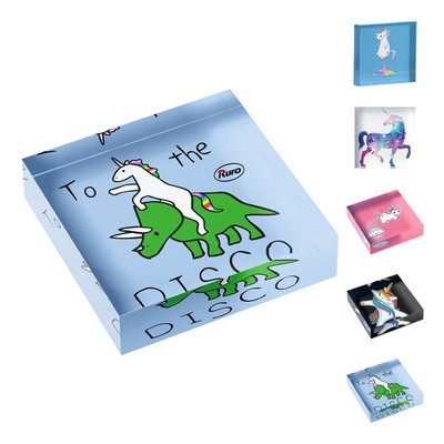 Customized Acrylic Award Block Photo Frame Gift