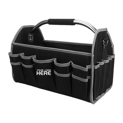 Open Top Tool Tote Bag