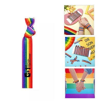 Rainbow Elastic Hair Tie