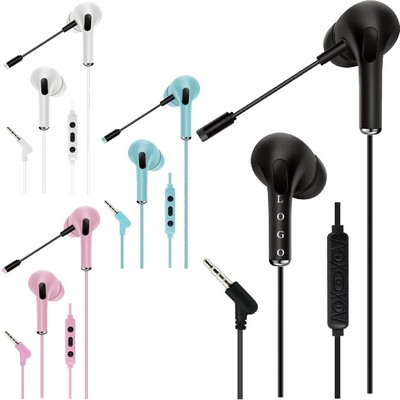 In-ear Wired Gaming Headphones With Microphone