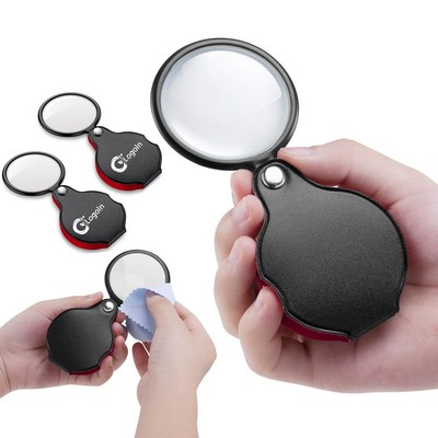 10X Small Magnifying Glasses Pocket Magnifier for Reading