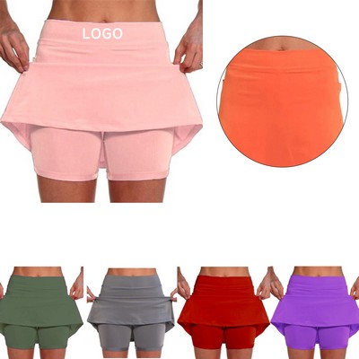 Double Layer Skirt Short