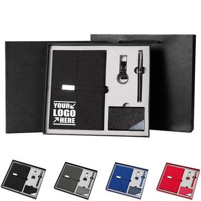 Business Notebook Card Holder Keychain Gift Box