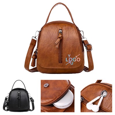 Women's Leather Backpack Handbag