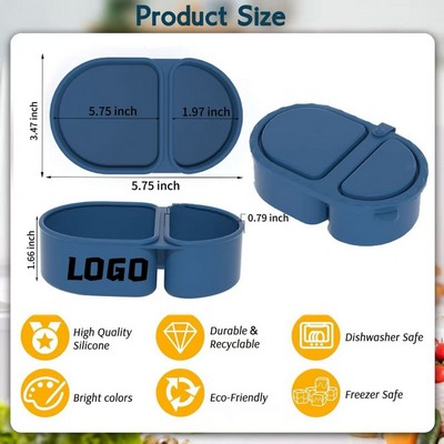Double-Grid Silicone Food Container