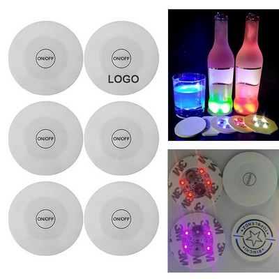 LED Bottle Lights Sticker Coaster