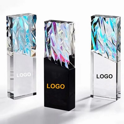 Dazzling Crystal Glass Trophy