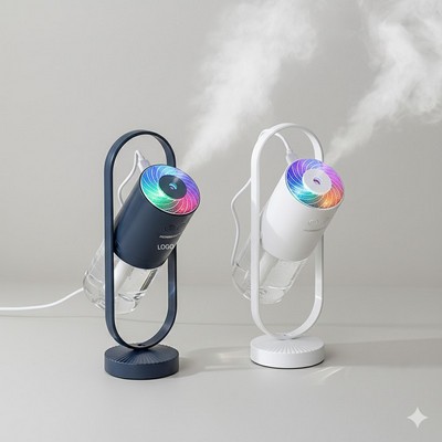 Magic Shadow Projection Humidifier 360° Rotating Night Light & USB Mini Air Purifier