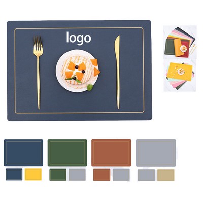 Two-color square western placemat