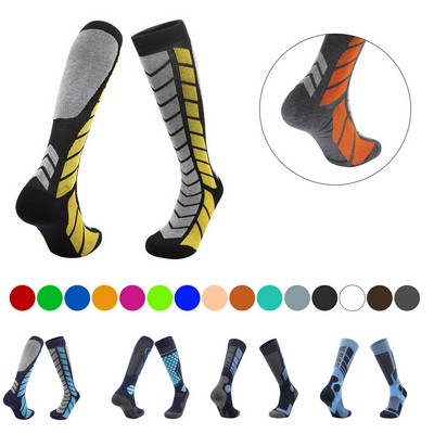 Women's Jacquard Long Ski Socks