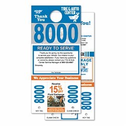 Premium Coupon Style Custom Adver-Tag™ Dispatch Numbers