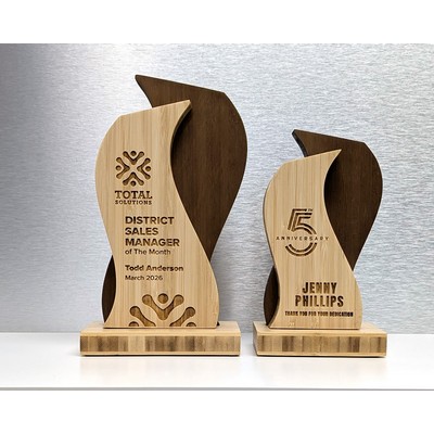 ShockWave 10" Two Tone Bamboo Award