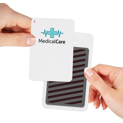 TEMPbadge Adhesive 2-Part Expiring Badge BACK PART, Vertical